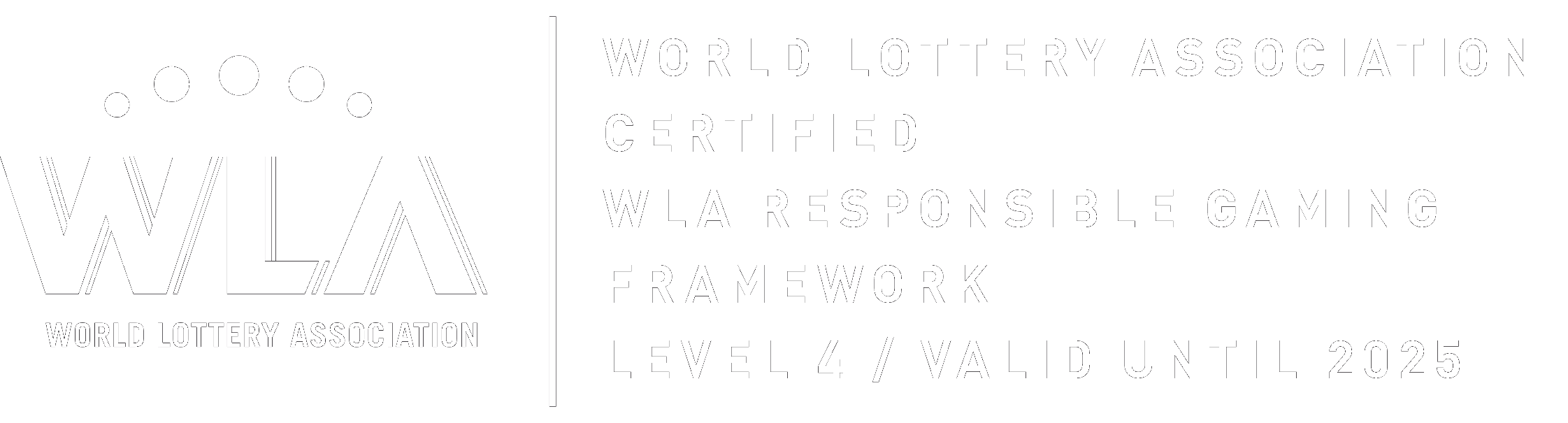 World Lottery Association Certified